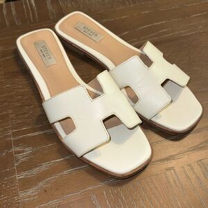 White Steven Sandals